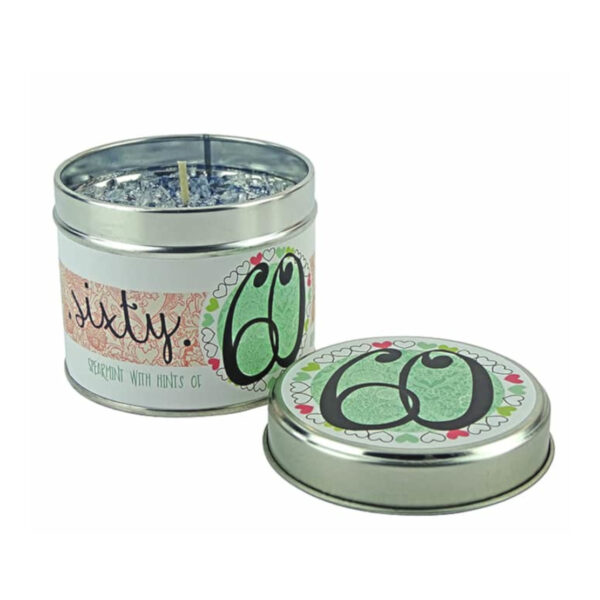 Best Kept Secrets Tracey Russell 60th Tin Candle