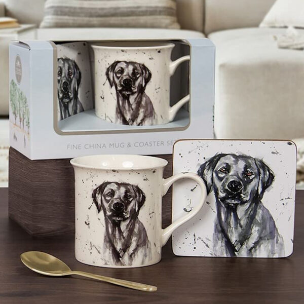 Mans Best Friend Black Labrador Mug & Coaster