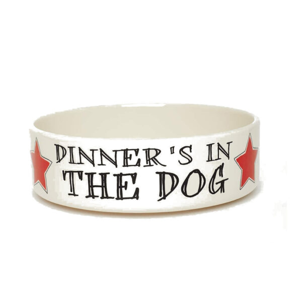 Sweet William Dinners In The Dog - Large Dog Bowl