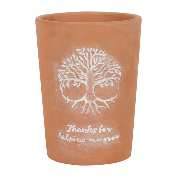 Tree of Life Terracotta Plant Pot